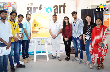 Acrylic Painting Demonstration by Artist Ravinder Kumar, Artist Meet N Greet, All India Artist Meet, Painting Workshop, Artist Group Show, Artist Get Toughter
