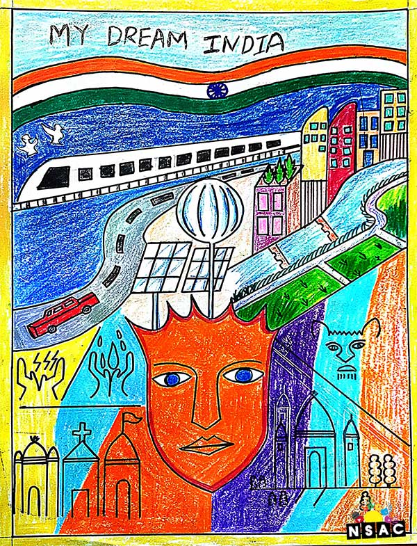 Artist Sourabh Sudhakar Bhatade Painting in All India National Level Painting Competition, Online Painting Competition, Indian Art Contest, Online Art Competition, Painting Competition for Artist, Artist Level Painting Competition, All India Painting Competition on National Level, Painting Competition in Delhi, All India Art Competition