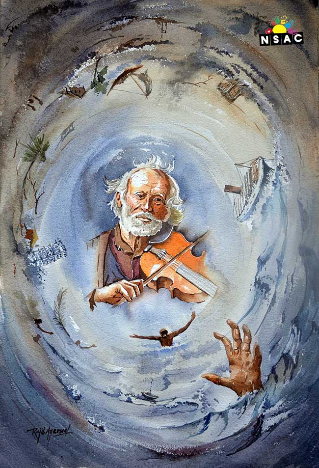 Artist Rajib Agarwal First Prize Winner of All India Painting Competition - Peaeful Life, Artwork of Rajib Agarwal from Jharkhand in All India Painting Competition - Peaceful Life, Painting Competition, National Level Painting Competition, All India Art Competition, Online Painting Competition, Indian Art Contest, Peaceful Life Painting Competition, Painting Competition for Adults, Painting Competition Near Me, Online Art Competition, Online Art Contest, Painting Competition 2025, International Level Painting Competition, State Level Painting Competition, Painting Competition for Artist, Painting Competition in Delhi, Painting Competition in India