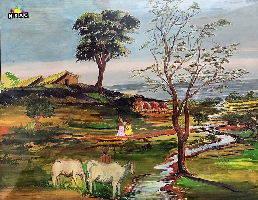 Artist Saradindu Dinda Consolation Prize Winner of All India Painting Competition - Peaeful Life, Artwork of Saradindu Dinda from Telangana in All India Painting Competition - Peaceful Life, Painting Competition, National Level Painting Competition, All India Art Competition, Online Painting Competition, Indian Art Contest, Peaceful Life Painting Competition, Painting Competition for Adults, Painting Competition Near Me, Online Art Competition, Online Art Contest, Painting Competition 2025, International Level Painting Competition, State Level Painting Competition, Painting Competition for Artist, Painting Competition in Delhi, Painting Competition in India