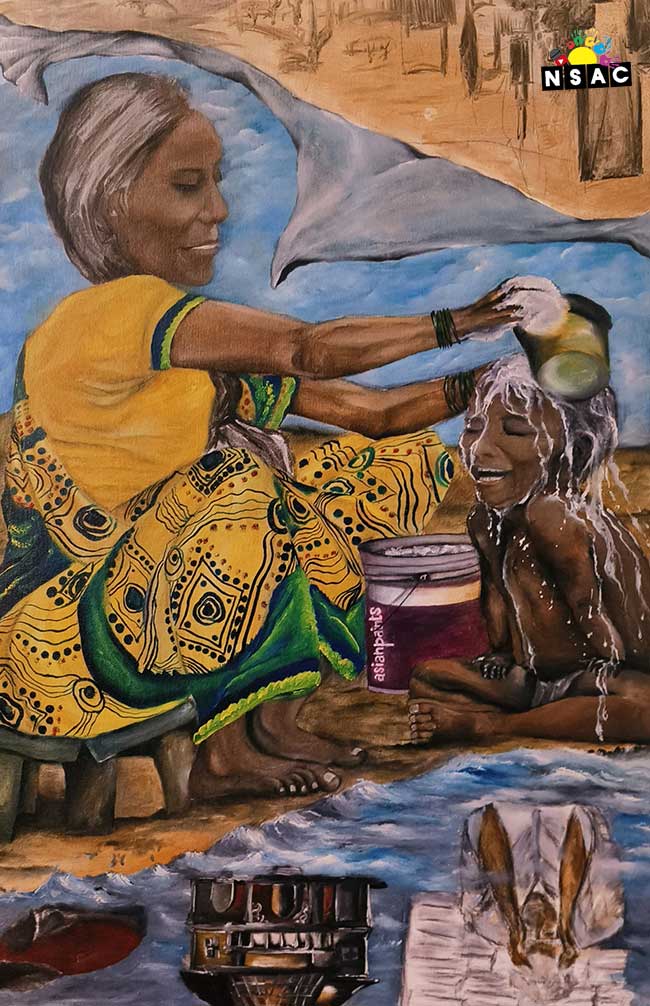Artwork of Anup Kumar Dubey from Jharkhand in All India Painting Competition - Peaceful Life, Painting Competition, National Level Painting Competition, All India Art Competition, Online Painting Competition, Indian Art Contest, Peaceful Life Painting Competition, Painting Competition for Adults, Painting Competition Near Me, Online Art Competition, Online Art Contest, Painting Competition 2025, International Level Painting Competition, State Level Painting Competition, Painting Competition for Artist, Painting Competition in Delhi, Painting Competition in India