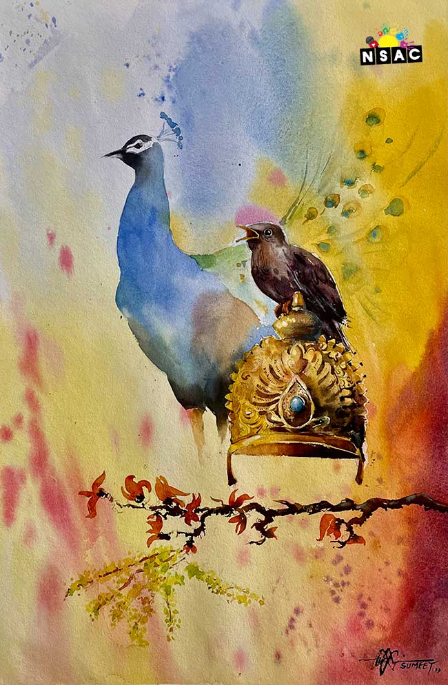 Artwork of Sumeet Kumar Naik from Odisha in All India Painting Competition - Peaceful Life, Painting Competition, National Level Painting Competition, All India Art Competition, Online Painting Competition, Indian Art Contest, Peaceful Life Painting Competition, Painting Competition for Adults, Painting Competition Near Me, Online Art Competition, Online Art Contest, Painting Competition 2025, International Level Painting Competition, State Level Painting Competition, Painting Competition for Artist, Painting Competition in Delhi, Painting Competition in India