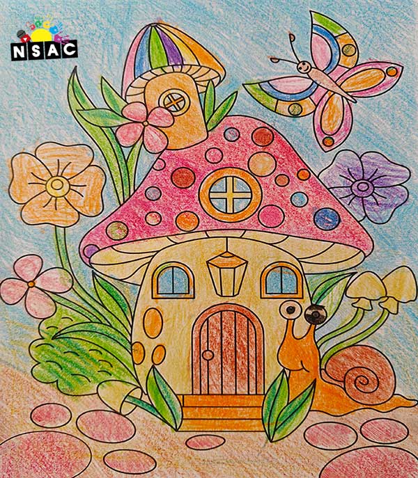 Artwork of Shlok Mjaske in 20th All India Child Art Competition 2024, Colouring Competition, Coloring Contest, National Level Painting Competition for Kids, Painting Competition for Children, Online Painting Competition for Kids, Kids Art Competition, Children Art Contest, Drawing Competition for Children, Painting Competition in Delhi for Kids