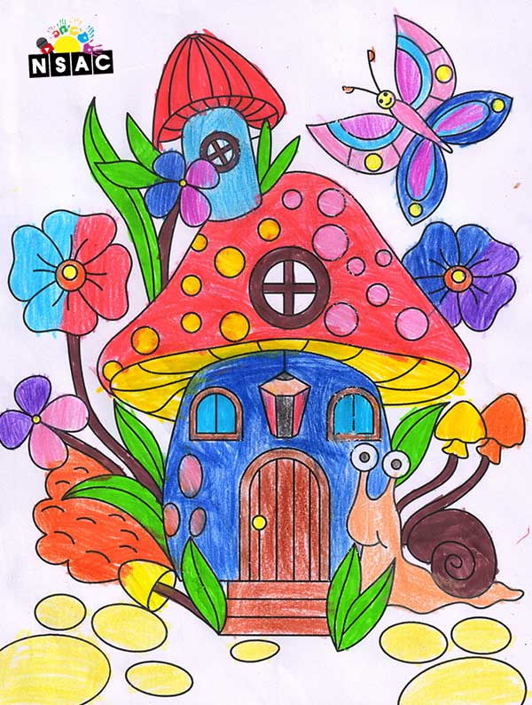 Artwork of Alayna Goel in 20th All India Child Art Competition 2024, Colouring Competition, Coloring Contest, National Level Painting Competition for Kids, Painting Competition for Children, Online Painting Competition for Kids, Kids Art Competition, Children Art Contest, Drawing Competition for Children, Painting Competition in Delhi for Kids