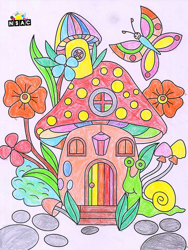 Artwork of Vanya Agarwal in 20th All India Child Art Competition 2024, Colouring Competition, Coloring Contest, National Level Painting Competition for Kids, Painting Competition for Children, Online Painting Competition for Kids, Kids Art Competition, Children Art Contest, Drawing Competition for Children, Painting Competition in Delhi for Kids