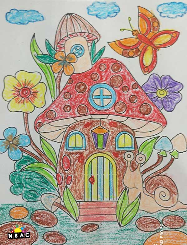 Artwork of Shreelakshmi Kolkar in 20th All India Child Art Competition 2024, Colouring Competition, Coloring Contest, National Level Painting Competition for Kids, Painting Competition for Children, Online Painting Competition for Kids, Kids Art Competition, Children Art Contest, Drawing Competition for Children, Painting Competition in Delhi for Kids