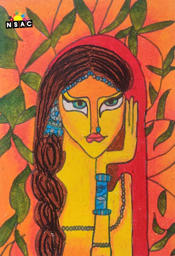 Artwork of Anaysha Desai in 21st All India Child Art Competition 2025, Me and My Robot Art Competition for Kids, National Level Painting Competition for Kids, Painting Competition for Children, Online Painting Competition for Kids, Kids Art Competition, Children Art Contest, Drawing Competition for Children, Painting Competition in Delhi for Kids, Nav Shri Art & Culture Organisation, Himanshu Art Institute, Painting Competition Near Me, Painting Competition for Students, Painting Competition for School, Drawing Competition for School Students, Indian Art Contest, Art Competition, Painting Competition for School Students