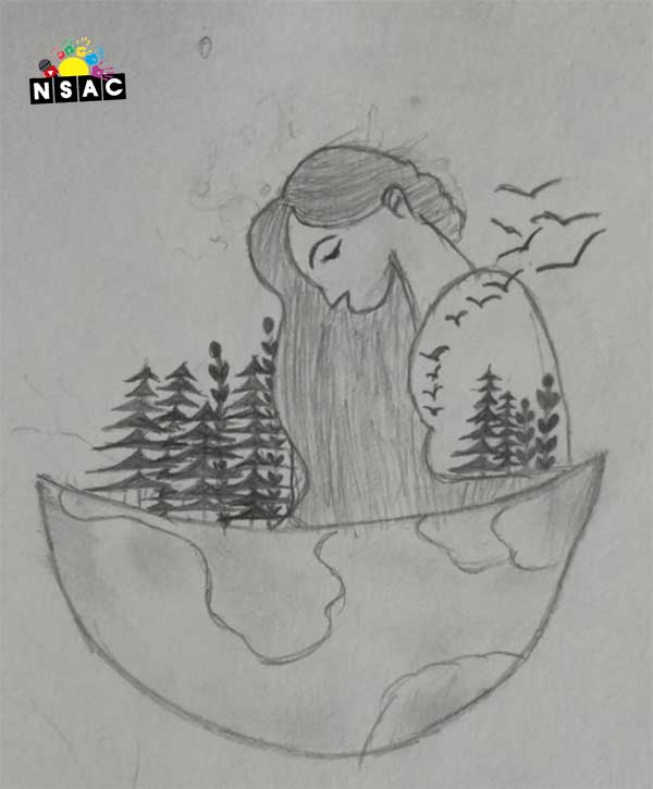 Artwork of Bhavya Singh in 21st All India Child Art Competition 2025, The Future of Earth - Online Competition, National Level Painting Competition for Kids, Painting Competition for Children, Online Painting Competition for Kids, Kids Art Competition, Children Art Contest, Drawing Competition for Children, Painting Competition in Delhi for Kids, Nav Shri Art & Culture Organisation, Himanshu Art Institute, Painting Competition Near Me, Painting Competition for Students, Painting Competition for School, Drawing Competition for School Students, Indian Art Contest, Art Competition, Painting Competition for School Students