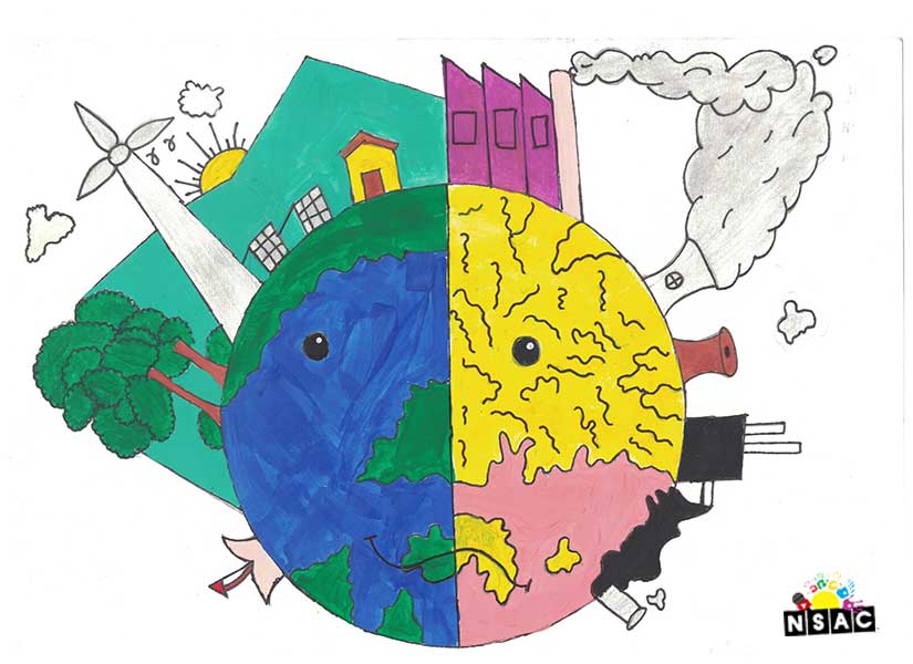 Artwork of Jethava Vaishnavi Ravikumar in 21st All India Child Art Competition 2025, The Future of Earth - Online Competition, National Level Painting Competition for Kids, Painting Competition for Children, Online Painting Competition for Kids, Kids Art Competition, Children Art Contest, Drawing Competition for Children, Painting Competition in Delhi for Kids, Nav Shri Art & Culture Organisation, Himanshu Art Institute, Painting Competition Near Me, Painting Competition for Students, Painting Competition for School, Drawing Competition for School Students, Indian Art Contest, Art Competition, Painting Competition for School Students