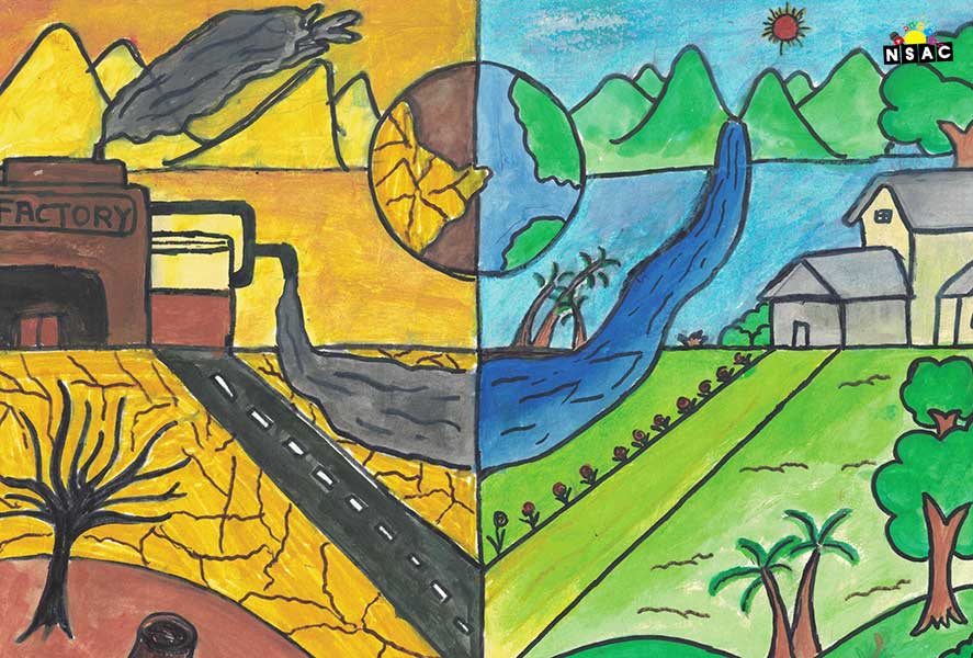 Artwork of Mubassira lyaskhan Pathan in 21st All India Child Art Competition 2025, The Future of Earth - Online Competition, National Level Painting Competition for Kids, Painting Competition for Children, Online Painting Competition for Kids, Kids Art Competition, Children Art Contest, Drawing Competition for Children, Painting Competition in Delhi for Kids, Nav Shri Art & Culture Organisation, Himanshu Art Institute, Painting Competition Near Me, Painting Competition for Students, Painting Competition for School, Drawing Competition for School Students, Indian Art Contest, Art Competition, Painting Competition for School Students