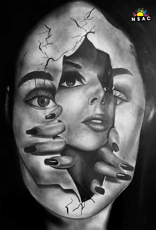 Artwork of Naisha Mehta in 21st All India Child Art Competition 2025, In Search of Inner Peace - Online Competition, National Level Painting Competition for Kids, Painting Competition for Children, Online Painting Competition for Kids, Kids Art Competition, Children Art Contest, Drawing Competition for Children, Painting Competition in Delhi for Kids, Nav Shri Art & Culture Organisation, Himanshu Art Institute, Painting Competition Near Me, Painting Competition for Students, Painting Competition for School, Drawing Competition for School Students, Indian Art Contest, Art Competition, Painting Competition for School Students