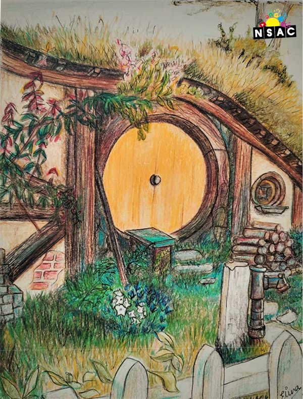 Artwork of Elina Shrivastav in 21st All India Child Art Competition 2025, In Search of Inner Peace - Online Competition, National Level Painting Competition for Kids, Painting Competition for Children, Online Painting Competition for Kids, Kids Art Competition, Children Art Contest, Drawing Competition for Children, Painting Competition in Delhi for Kids, Nav Shri Art & Culture Organisation, Himanshu Art Institute, Painting Competition Near Me, Painting Competition for Students, Painting Competition for School, Drawing Competition for School Students, Indian Art Contest, Art Competition, Painting Competition for School Students