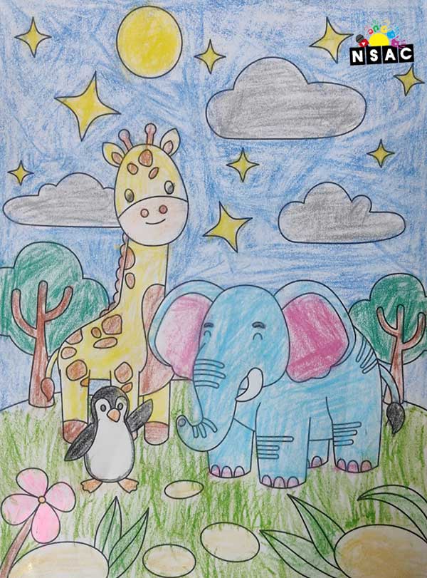 Artwork of Devanshi Sharma in 21st All India Child Art Competition 2025, Online Art Competition for Kids, National Level Painting Competition for Kids, Painting Competition for Children, Online Painting Competition for Kids, Kids Art Competition, Children Art Contest, Drawing Competition for Children, Painting Competition in Delhi for Kids, Nav Shri Art & Culture Organisation, Himanshu Art Institute, Painting Competition Near Me, Painting Competition for Students, Painting Competition for School, Drawing Competition for School Students, Indian Art Contest, Art Competition, Painting Competition for School Students