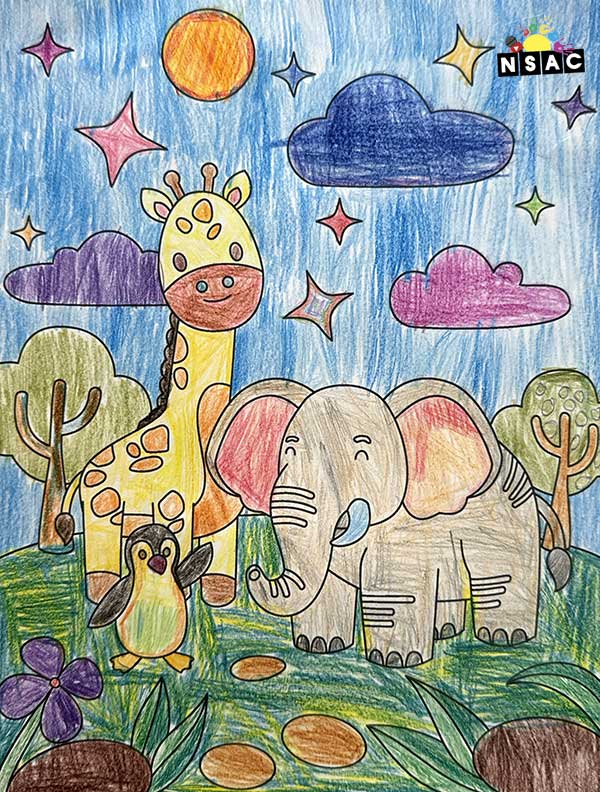 Artwork of Tarini Ram Neeroly in 21st All India Child Art Competition 2025, Online Art Competition for Kids, National Level Painting Competition for Kids, Painting Competition for Children, Online Painting Competition for Kids, Kids Art Competition, Children Art Contest, Drawing Competition for Children, Painting Competition in Delhi for Kids, Nav Shri Art & Culture Organisation, Himanshu Art Institute, Painting Competition Near Me, Painting Competition for Students, Painting Competition for School, Drawing Competition for School Students, Indian Art Contest, Art Competition, Painting Competition for School Students