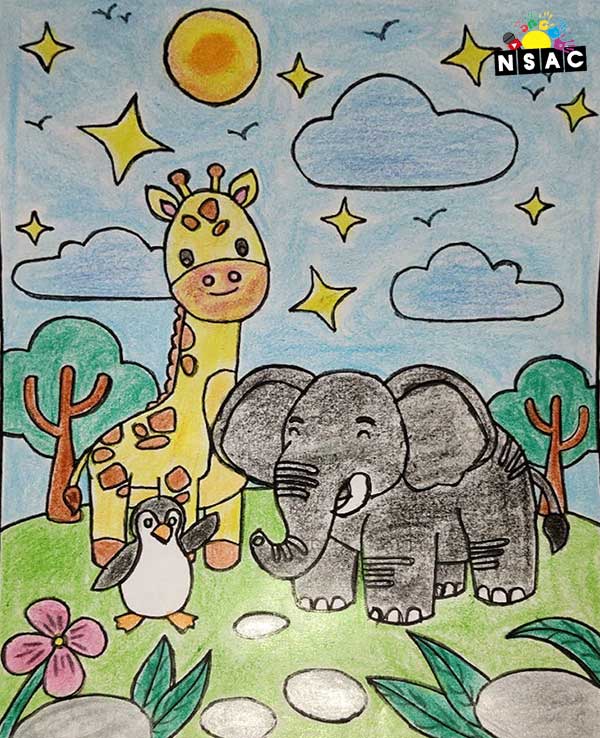 Artwork of Sanvi Deepak Pawar in 21st All India Child Art Competition 2025, Online Art Competition for Kids, National Level Painting Competition for Kids, Painting Competition for Children, Online Painting Competition for Kids, Kids Art Competition, Children Art Contest, Drawing Competition for Children, Painting Competition in Delhi for Kids, Nav Shri Art & Culture Organisation, Himanshu Art Institute, Painting Competition Near Me, Painting Competition for Students, Painting Competition for School, Drawing Competition for School Students, Indian Art Contest, Art Competition, Painting Competition for School Students