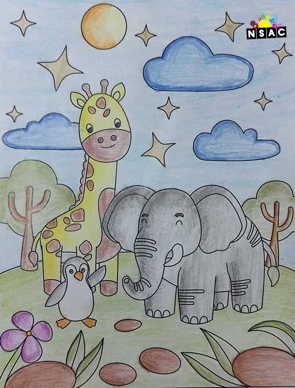 Artwork of Samyuktha Minnikanti in 21st All India Child Art Competition 2025, Online Art Competition for Kids, National Level Painting Competition for Kids, Painting Competition for Children, Online Painting Competition for Kids, Kids Art Competition, Children Art Contest, Drawing Competition for Children, Painting Competition in Delhi for Kids, Nav Shri Art & Culture Organisation, Himanshu Art Institute, Painting Competition Near Me, Painting Competition for Students, Painting Competition for School, Drawing Competition for School Students, Indian Art Contest, Art Competition, Painting Competition for School Students