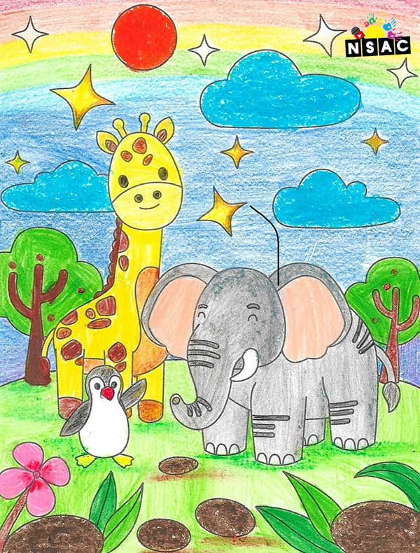 Artwork of Veera Kartik Shah in 21st All India Child Art Competition 2025, Online Art Competition for Kids, National Level Painting Competition for Kids, Painting Competition for Children, Online Painting Competition for Kids, Kids Art Competition, Children Art Contest, Drawing Competition for Children, Painting Competition in Delhi for Kids, Nav Shri Art & Culture Organisation, Himanshu Art Institute, Painting Competition Near Me, Painting Competition for Students, Painting Competition for School, Drawing Competition for School Students, Indian Art Contest, Art Competition, Painting Competition for School Students