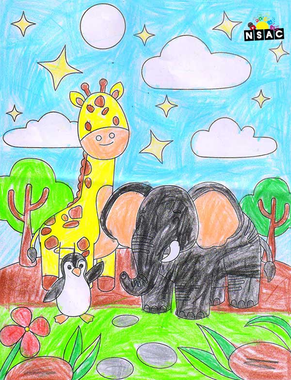 Artwork of Saarvi Jigar Patel in 21st All India Child Art Competition 2025, Online Art Competition for Kids, National Level Painting Competition for Kids, Painting Competition for Children, Online Painting Competition for Kids, Kids Art Competition, Children Art Contest, Drawing Competition for Children, Painting Competition in Delhi for Kids, Nav Shri Art & Culture Organisation, Himanshu Art Institute, Painting Competition Near Me, Painting Competition for Students, Painting Competition for School, Drawing Competition for School Students, Indian Art Contest, Art Competition, Painting Competition for School Students