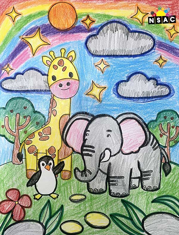 Artwork of Aadriti Aggarwal in 21st All India Child Art Competition 2025, Online Art Competition for Kids, National Level Painting Competition for Kids, Painting Competition for Children, Online Painting Competition for Kids, Kids Art Competition, Children Art Contest, Drawing Competition for Children, Painting Competition in Delhi for Kids, Nav Shri Art & Culture Organisation, Himanshu Art Institute, Painting Competition Near Me, Painting Competition for Students, Painting Competition for School, Drawing Competition for School Students, Indian Art Contest, Art Competition, Painting Competition for School Students