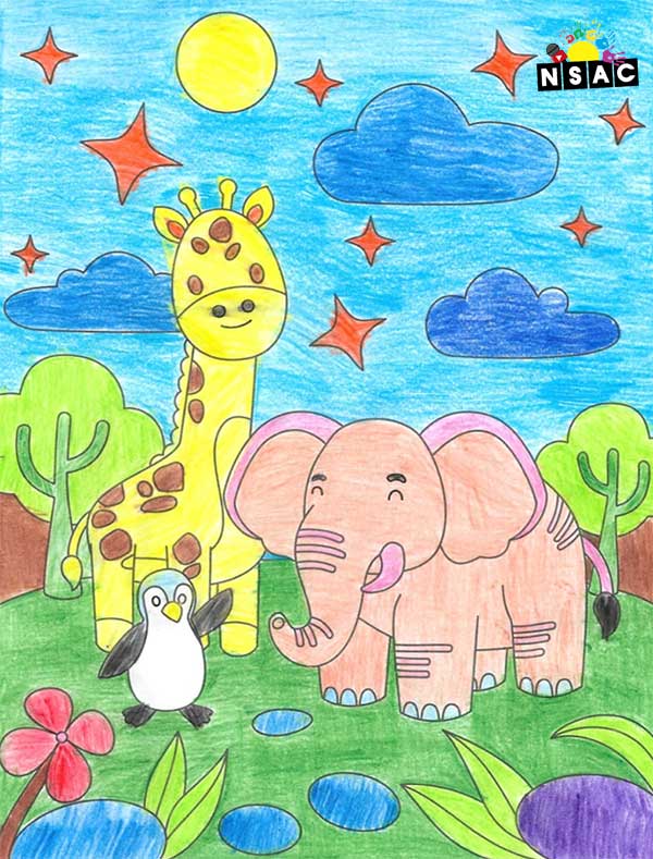 Artwork of Anvit Ranjan in 21st All India Child Art Competition 2025, Online Art Competition for Kids, National Level Painting Competition for Kids, Painting Competition for Children, Online Painting Competition for Kids, Kids Art Competition, Children Art Contest, Drawing Competition for Children, Painting Competition in Delhi for Kids, Nav Shri Art & Culture Organisation, Himanshu Art Institute, Painting Competition Near Me, Painting Competition for Students, Painting Competition for School, Drawing Competition for School Students, Indian Art Contest, Art Competition, Painting Competition for School Students