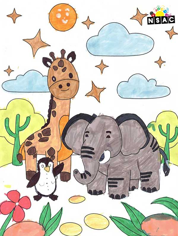 Artwork of Parnika Tata in 21st All India Child Art Competition 2025, Online Art Competition for Kids, National Level Painting Competition for Kids, Painting Competition for Children, Online Painting Competition for Kids, Kids Art Competition, Children Art Contest, Drawing Competition for Children, Painting Competition in Delhi for Kids, Nav Shri Art & Culture Organisation, Himanshu Art Institute, Painting Competition Near Me, Painting Competition for Students, Painting Competition for School, Drawing Competition for School Students, Indian Art Contest, Art Competition, Painting Competition for School Students