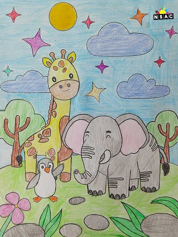 Artwork of Aarudhra S K in 21st All India Child Art Competition 2025, Online Art Competition for Kids, National Level Painting Competition for Kids, Painting Competition for Children, Online Painting Competition for Kids, Kids Art Competition, Children Art Contest, Drawing Competition for Children, Painting Competition in Delhi for Kids, Nav Shri Art & Culture Organisation, Himanshu Art Institute, Painting Competition Near Me, Painting Competition for Students, Painting Competition for School, Drawing Competition for School Students, Indian Art Contest, Art Competition, Painting Competition for School Students