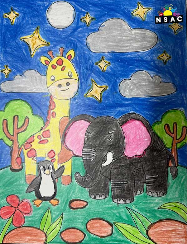 Artwork of V S Chathurved in 21st All India Child Art Competition 2025, Online Art Competition for Kids, National Level Painting Competition for Kids, Painting Competition for Children, Online Painting Competition for Kids, Kids Art Competition, Children Art Contest, Drawing Competition for Children, Painting Competition in Delhi for Kids, Nav Shri Art & Culture Organisation, Himanshu Art Institute, Painting Competition Near Me, Painting Competition for Students, Painting Competition for School, Drawing Competition for School Students, Indian Art Contest, Art Competition, Painting Competition for School Students