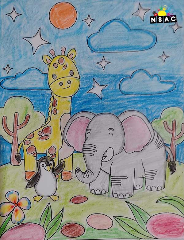 Artwork of Tristhytriya Panda in 21st All India Child Art Competition 2025, Online Art Competition for Kids, National Level Painting Competition for Kids, Painting Competition for Children, Online Painting Competition for Kids, Kids Art Competition, Children Art Contest, Drawing Competition for Children, Painting Competition in Delhi for Kids, Nav Shri Art & Culture Organisation, Himanshu Art Institute, Painting Competition Near Me, Painting Competition for Students, Painting Competition for School, Drawing Competition for School Students, Indian Art Contest, Art Competition, Painting Competition for School Students