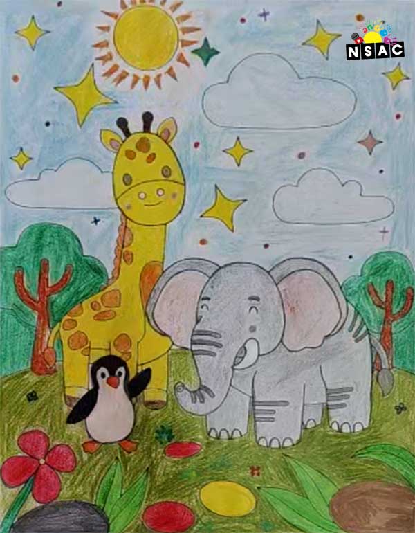 Artwork of G Ruanshi in 21st All India Child Art Competition 2025, Online Art Competition for Kids, National Level Painting Competition for Kids, Painting Competition for Children, Online Painting Competition for Kids, Kids Art Competition, Children Art Contest, Drawing Competition for Children, Painting Competition in Delhi for Kids, Nav Shri Art & Culture Organisation, Himanshu Art Institute, Painting Competition Near Me, Painting Competition for Students, Painting Competition for School, Drawing Competition for School Students, Indian Art Contest, Art Competition, Painting Competition for School Students