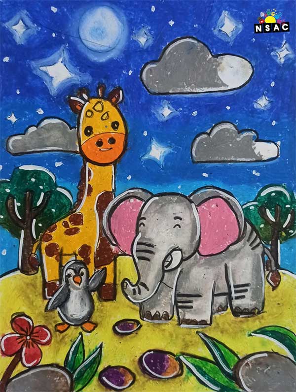 Artwork of Pahi Bharia in 21st All India Child Art Competition 2025, Online Art Competition for Kids, National Level Painting Competition for Kids, Painting Competition for Children, Online Painting Competition for Kids, Kids Art Competition, Children Art Contest, Drawing Competition for Children, Painting Competition in Delhi for Kids, Nav Shri Art & Culture Organisation, Himanshu Art Institute, Painting Competition Near Me, Painting Competition for Students, Painting Competition for School, Drawing Competition for School Students, Indian Art Contest, Art Competition, Painting Competition for School Students