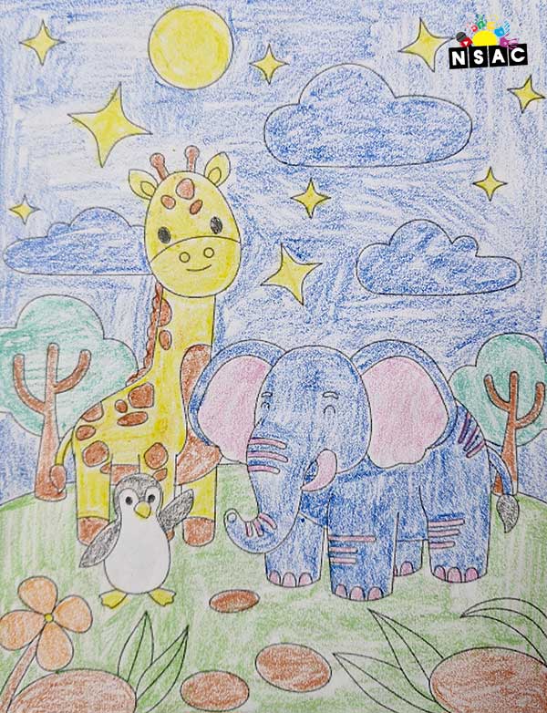 Artwork of Anaya Gupta in 21st All India Child Art Competition 2025, Online Art Competition for Kids, National Level Painting Competition for Kids, Painting Competition for Children, Online Painting Competition for Kids, Kids Art Competition, Children Art Contest, Drawing Competition for Children, Painting Competition in Delhi for Kids, Nav Shri Art & Culture Organisation, Himanshu Art Institute, Painting Competition Near Me, Painting Competition for Students, Painting Competition for School, Drawing Competition for School Students, Indian Art Contest, Art Competition, Painting Competition for School Students