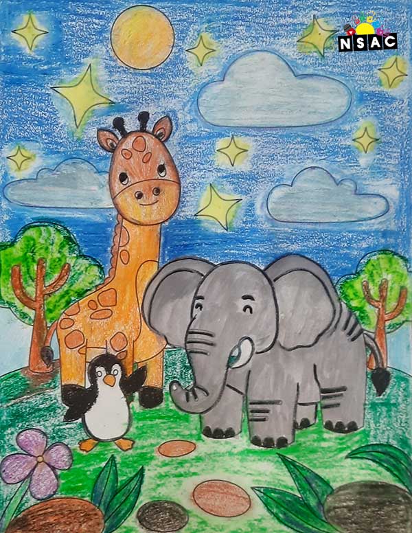 Artwork of D Purva Ayansh in 21st All India Child Art Competition 2025, Online Art Competition for Kids, National Level Painting Competition for Kids, Painting Competition for Children, Online Painting Competition for Kids, Kids Art Competition, Children Art Contest, Drawing Competition for Children, Painting Competition in Delhi for Kids, Nav Shri Art & Culture Organisation, Himanshu Art Institute, Painting Competition Near Me, Painting Competition for Students, Painting Competition for School, Drawing Competition for School Students, Indian Art Contest, Art Competition, Painting Competition for School Students