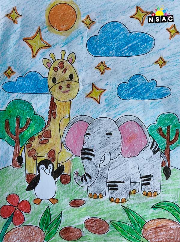 Artwork of Ayansh Kandera in 21st All India Child Art Competition 2025, Online Art Competition for Kids, National Level Painting Competition for Kids, Painting Competition for Children, Online Painting Competition for Kids, Kids Art Competition, Children Art Contest, Drawing Competition for Children, Painting Competition in Delhi for Kids, Nav Shri Art & Culture Organisation, Himanshu Art Institute, Painting Competition Near Me, Painting Competition for Students, Painting Competition for School, Drawing Competition for School Students, Indian Art Contest, Art Competition, Painting Competition for School Students