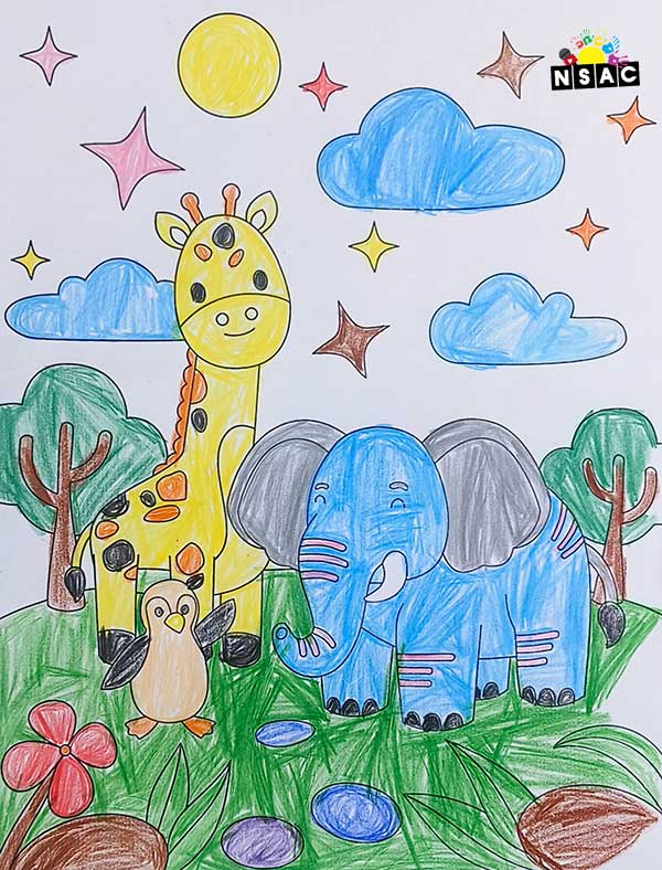 Artwork of Ridah Kapsikar in 21st All India Child Art Competition 2025, Online Art Competition for Kids, National Level Painting Competition for Kids, Painting Competition for Children, Online Painting Competition for Kids, Kids Art Competition, Children Art Contest, Drawing Competition for Children, Painting Competition in Delhi for Kids, Nav Shri Art & Culture Organisation, Himanshu Art Institute, Painting Competition Near Me, Painting Competition for Students, Painting Competition for School, Drawing Competition for School Students, Indian Art Contest, Art Competition, Painting Competition for School Students