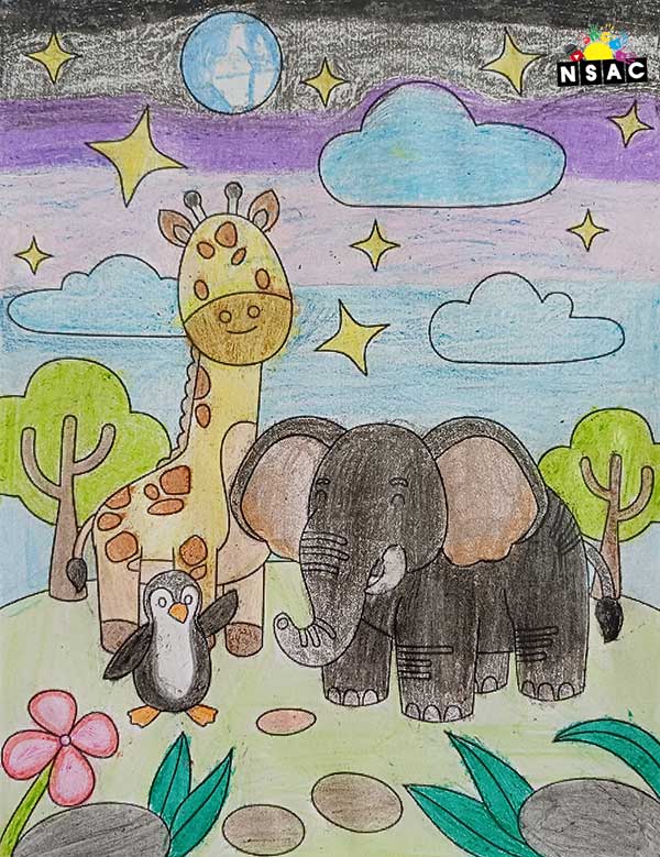 Artwork of Prakash. A.S in 21st All India Child Art Competition 2025, Online Art Competition for Kids, National Level Painting Competition for Kids, Painting Competition for Children, Online Painting Competition for Kids, Kids Art Competition, Children Art Contest, Drawing Competition for Children, Painting Competition in Delhi for Kids, Nav Shri Art & Culture Organisation, Himanshu Art Institute, Painting Competition Near Me, Painting Competition for Students, Painting Competition for School, Drawing Competition for School Students, Indian Art Contest, Art Competition, Painting Competition for School Students