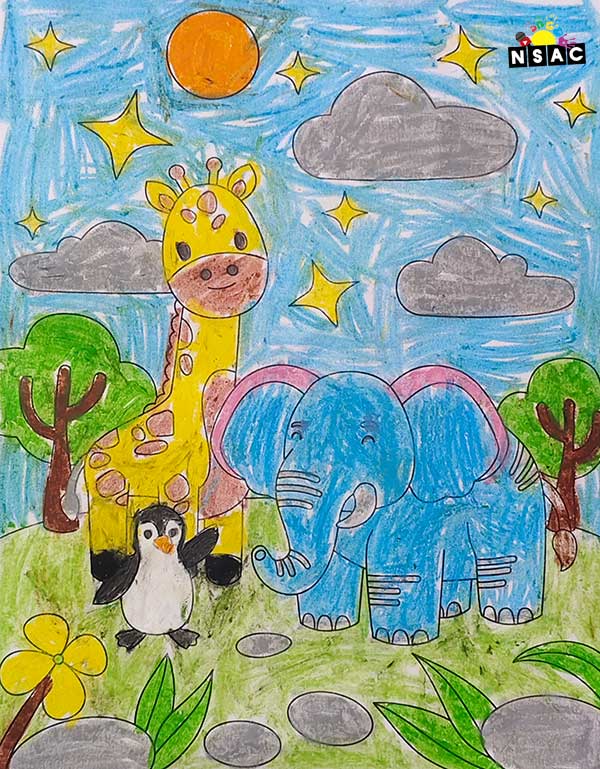 Artwork of Mamidala Lavishka in 21st All India Child Art Competition 2025, Online Art Competition for Kids, National Level Painting Competition for Kids, Painting Competition for Children, Online Painting Competition for Kids, Kids Art Competition, Children Art Contest, Drawing Competition for Children, Painting Competition in Delhi for Kids, Nav Shri Art & Culture Organisation, Himanshu Art Institute, Painting Competition Near Me, Painting Competition for Students, Painting Competition for School, Drawing Competition for School Students, Indian Art Contest, Art Competition, Painting Competition for School Students