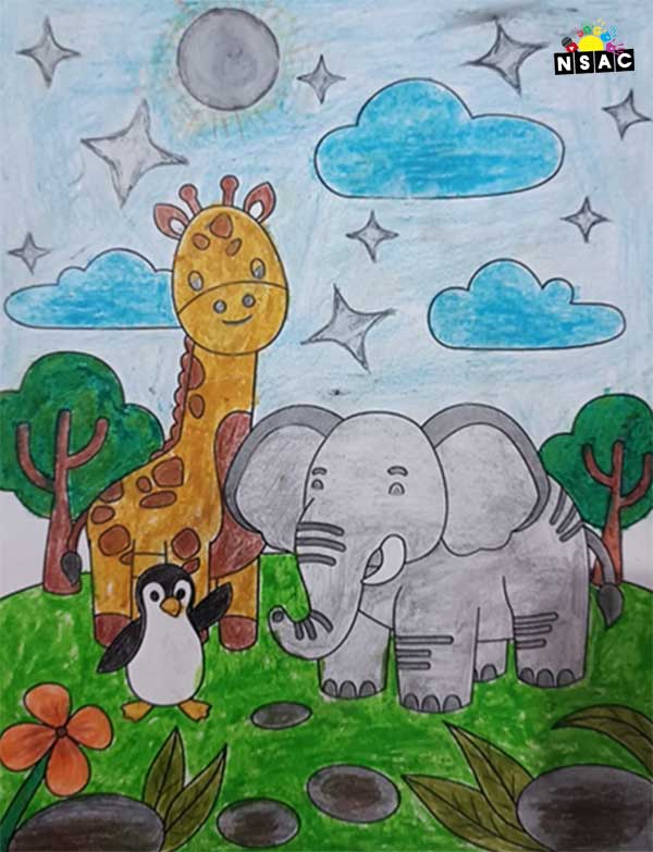 Artwork of Rithika krishna A R in 21st All India Child Art Competition 2025, Online Art Competition for Kids, National Level Painting Competition for Kids, Painting Competition for Children, Online Painting Competition for Kids, Kids Art Competition, Children Art Contest, Drawing Competition for Children, Painting Competition in Delhi for Kids, Nav Shri Art & Culture Organisation, Himanshu Art Institute, Painting Competition Near Me, Painting Competition for Students, Painting Competition for School, Drawing Competition for School Students, Indian Art Contest, Art Competition, Painting Competition for School Students