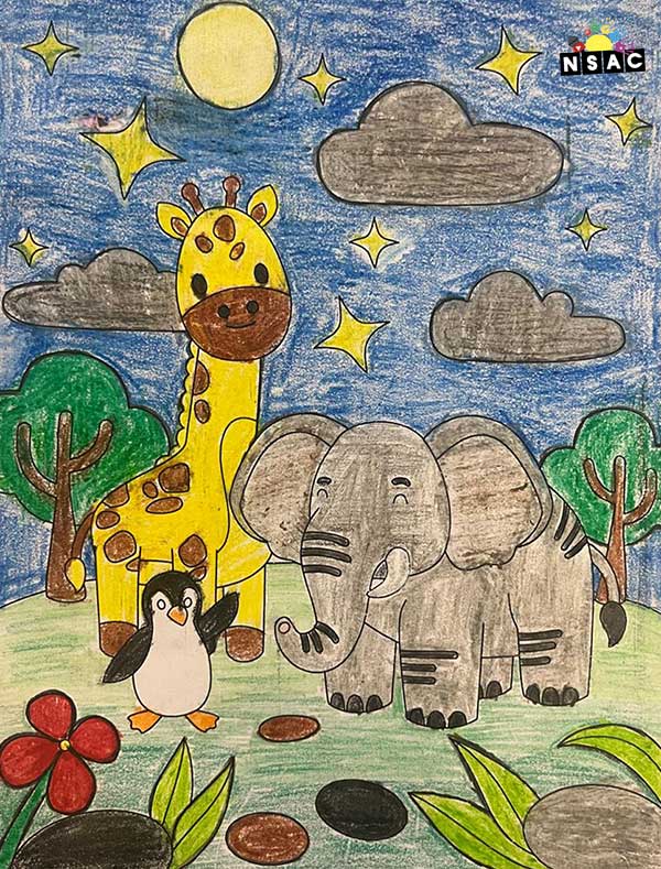 Artwork of Abhigya Gupta in 21st All India Child Art Competition 2025, Online Art Competition for Kids, National Level Painting Competition for Kids, Painting Competition for Children, Online Painting Competition for Kids, Kids Art Competition, Children Art Contest, Drawing Competition for Children, Painting Competition in Delhi for Kids, Nav Shri Art & Culture Organisation, Himanshu Art Institute, Painting Competition Near Me, Painting Competition for Students, Painting Competition for School, Drawing Competition for School Students, Indian Art Contest, Art Competition, Painting Competition for School Students