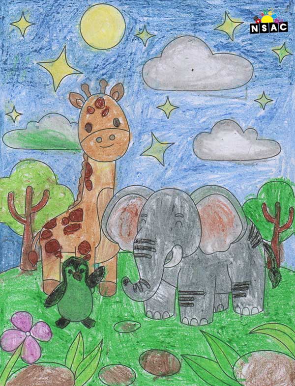 Artwork of Shlok Sheth in 21st All India Child Art Competition 2025, Online Art Competition for Kids, National Level Painting Competition for Kids, Painting Competition for Children, Online Painting Competition for Kids, Kids Art Competition, Children Art Contest, Drawing Competition for Children, Painting Competition in Delhi for Kids, Nav Shri Art & Culture Organisation, Himanshu Art Institute, Painting Competition Near Me, Painting Competition for Students, Painting Competition for School, Drawing Competition for School Students, Indian Art Contest, Art Competition, Painting Competition for School Students