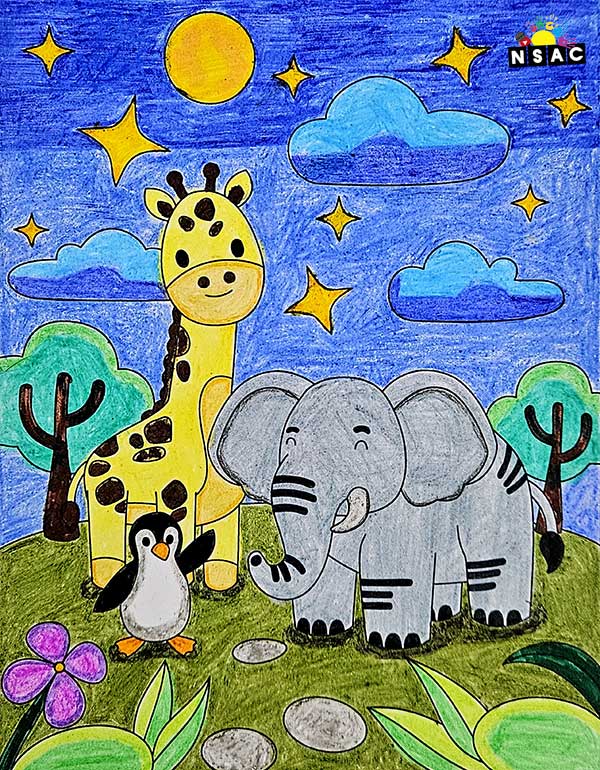 Artwork of Yashvi Rahul in 21st All India Child Art Competition 2025, Online Art Competition for Kids, National Level Painting Competition for Kids, Painting Competition for Children, Online Painting Competition for Kids, Kids Art Competition, Children Art Contest, Drawing Competition for Children, Painting Competition in Delhi for Kids, Nav Shri Art & Culture Organisation, Himanshu Art Institute, Painting Competition Near Me, Painting Competition for Students, Painting Competition for School, Drawing Competition for School Students, Indian Art Contest, Art Competition, Painting Competition for School Students