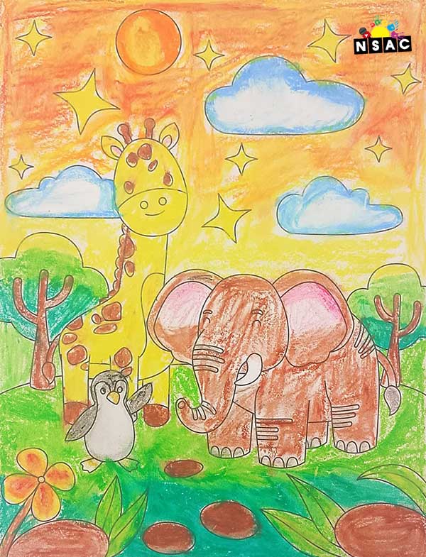 Artwork of Aditi Khurana in 21st All India Child Art Competition 2025, Online Art Competition for Kids, National Level Painting Competition for Kids, Painting Competition for Children, Online Painting Competition for Kids, Kids Art Competition, Children Art Contest, Drawing Competition for Children, Painting Competition in Delhi for Kids, Nav Shri Art & Culture Organisation, Himanshu Art Institute, Painting Competition Near Me, Painting Competition for Students, Painting Competition for School, Drawing Competition for School Students, Indian Art Contest, Art Competition, Painting Competition for School Students