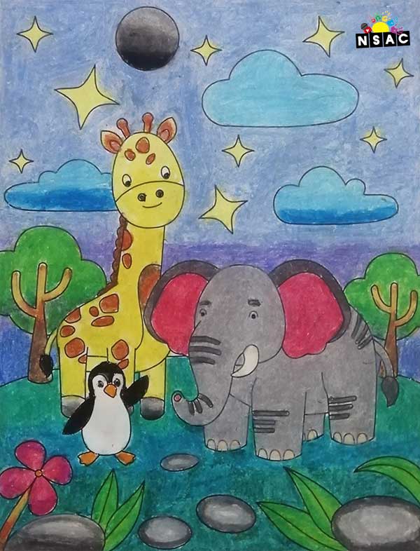 Artwork of S. Saikrithik in 21st All India Child Art Competition 2025, Online Art Competition for Kids, National Level Painting Competition for Kids, Painting Competition for Children, Online Painting Competition for Kids, Kids Art Competition, Children Art Contest, Drawing Competition for Children, Painting Competition in Delhi for Kids, Nav Shri Art & Culture Organisation, Himanshu Art Institute, Painting Competition Near Me, Painting Competition for Students, Painting Competition for School, Drawing Competition for School Students, Indian Art Contest, Art Competition, Painting Competition for School Students