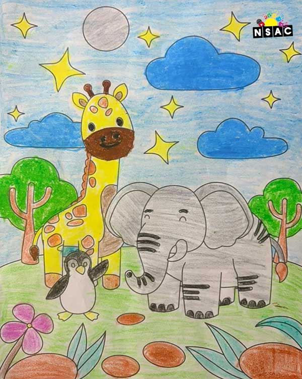 Artwork of Aadya Vats in 21st All India Child Art Competition 2025, Online Art Competition for Kids, National Level Painting Competition for Kids, Painting Competition for Children, Online Painting Competition for Kids, Kids Art Competition, Children Art Contest, Drawing Competition for Children, Painting Competition in Delhi for Kids, Nav Shri Art & Culture Organisation, Himanshu Art Institute, Painting Competition Near Me, Painting Competition for Students, Painting Competition for School, Drawing Competition for School Students, Indian Art Contest, Art Competition, Painting Competition for School Students