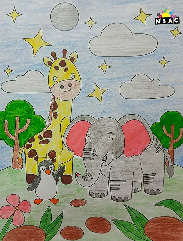 Artwork of Mansi Maurya in 21st All India Child Art Competition 2025, Online Art Competition for Kids, National Level Painting Competition for Kids, Painting Competition for Children, Online Painting Competition for Kids, Kids Art Competition, Children Art Contest, Drawing Competition for Children, Painting Competition in Delhi for Kids, Nav Shri Art & Culture Organisation, Himanshu Art Institute, Painting Competition Near Me, Painting Competition for Students, Painting Competition for School, Drawing Competition for School Students, Indian Art Contest, Art Competition, Painting Competition for School Students