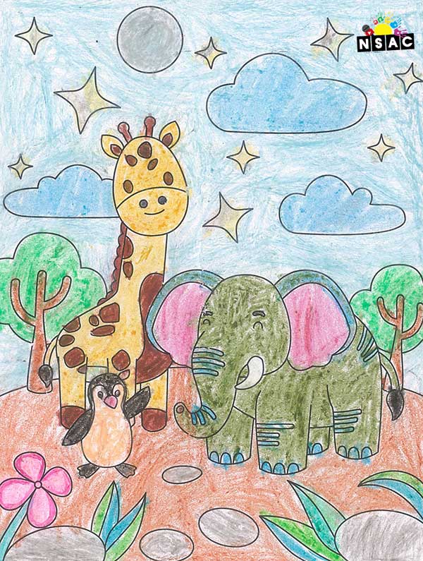 Artwork of Divyaraj Dodiya in 21st All India Child Art Competition 2025, Online Art Competition for Kids, National Level Painting Competition for Kids, Painting Competition for Children, Online Painting Competition for Kids, Kids Art Competition, Children Art Contest, Drawing Competition for Children, Painting Competition in Delhi for Kids, Nav Shri Art & Culture Organisation, Himanshu Art Institute, Painting Competition Near Me, Painting Competition for Students, Painting Competition for School, Drawing Competition for School Students, Indian Art Contest, Art Competition, Painting Competition for School Students