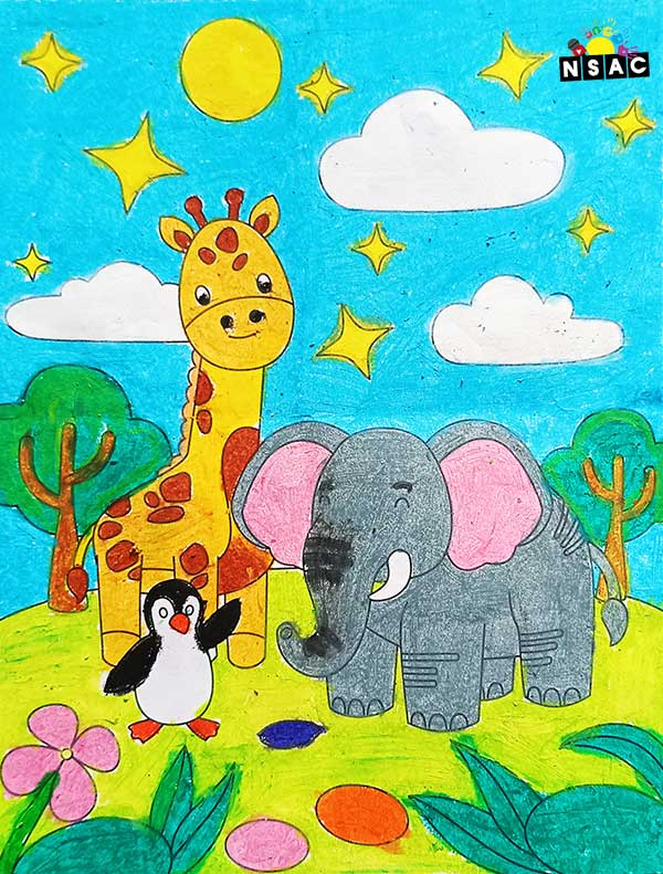 Artwork of Srinika Srikanth in 21st All India Child Art Competition 2025, Online Art Competition for Kids, National Level Painting Competition for Kids, Painting Competition for Children, Online Painting Competition for Kids, Kids Art Competition, Children Art Contest, Drawing Competition for Children, Painting Competition in Delhi for Kids, Nav Shri Art & Culture Organisation, Himanshu Art Institute, Painting Competition Near Me, Painting Competition for Students, Painting Competition for School, Drawing Competition for School Students, Indian Art Contest, Art Competition, Painting Competition for School Students