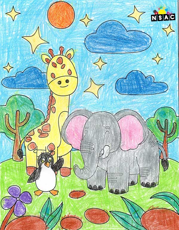 Artwork of Ananya V in 21st All India Child Art Competition 2025, Online Art Competition for Kids, National Level Painting Competition for Kids, Painting Competition for Children, Online Painting Competition for Kids, Kids Art Competition, Children Art Contest, Drawing Competition for Children, Painting Competition in Delhi for Kids, Nav Shri Art & Culture Organisation, Himanshu Art Institute, Painting Competition Near Me, Painting Competition for Students, Painting Competition for School, Drawing Competition for School Students, Indian Art Contest, Art Competition, Painting Competition for School Students