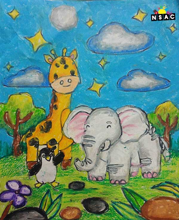 Artwork of Saanvi Srivastav in 21st All India Child Art Competition 2025, Online Art Competition for Kids, National Level Painting Competition for Kids, Painting Competition for Children, Online Painting Competition for Kids, Kids Art Competition, Children Art Contest, Drawing Competition for Children, Painting Competition in Delhi for Kids, Nav Shri Art & Culture Organisation, Himanshu Art Institute, Painting Competition Near Me, Painting Competition for Students, Painting Competition for School, Drawing Competition for School Students, Indian Art Contest, Art Competition, Painting Competition for School Students