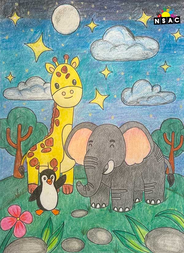 Artwork of Adhvaith  in 21st All India Child Art Competition 2025, Online Art Competition for Kids, National Level Painting Competition for Kids, Painting Competition for Children, Online Painting Competition for Kids, Kids Art Competition, Children Art Contest, Drawing Competition for Children, Painting Competition in Delhi for Kids, Nav Shri Art & Culture Organisation, Himanshu Art Institute, Painting Competition Near Me, Painting Competition for Students, Painting Competition for School, Drawing Competition for School Students, Indian Art Contest, Art Competition, Painting Competition for School Students