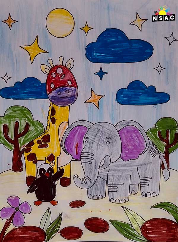 Artwork of Aveer Chadha in 21st All India Child Art Competition 2025, Online Art Competition for Kids, National Level Painting Competition for Kids, Painting Competition for Children, Online Painting Competition for Kids, Kids Art Competition, Children Art Contest, Drawing Competition for Children, Painting Competition in Delhi for Kids, Nav Shri Art & Culture Organisation, Himanshu Art Institute, Painting Competition Near Me, Painting Competition for Students, Painting Competition for School, Drawing Competition for School Students, Indian Art Contest, Art Competition, Painting Competition for School Students